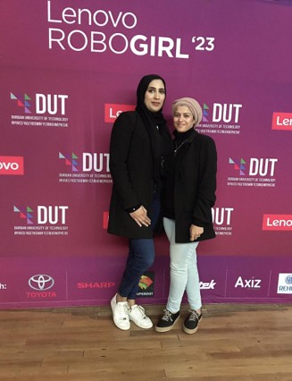 DigiYouth Africa founders at Lenovo RoboGirl with DUT